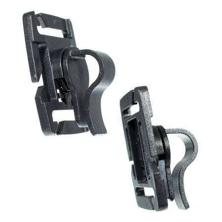 

West Coast Paracord Tactical ating Straw Clip - ating Cord Clip - Black Plastic Strap Attachment Tool - Available in Multi Piece Packs