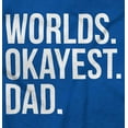 thumbnail image 2 of Worlds Okayest Dad Fathers Day Family Men's Big & Tall Crewneck Sweatshirt Brisco Brands 2X, 2 of 5