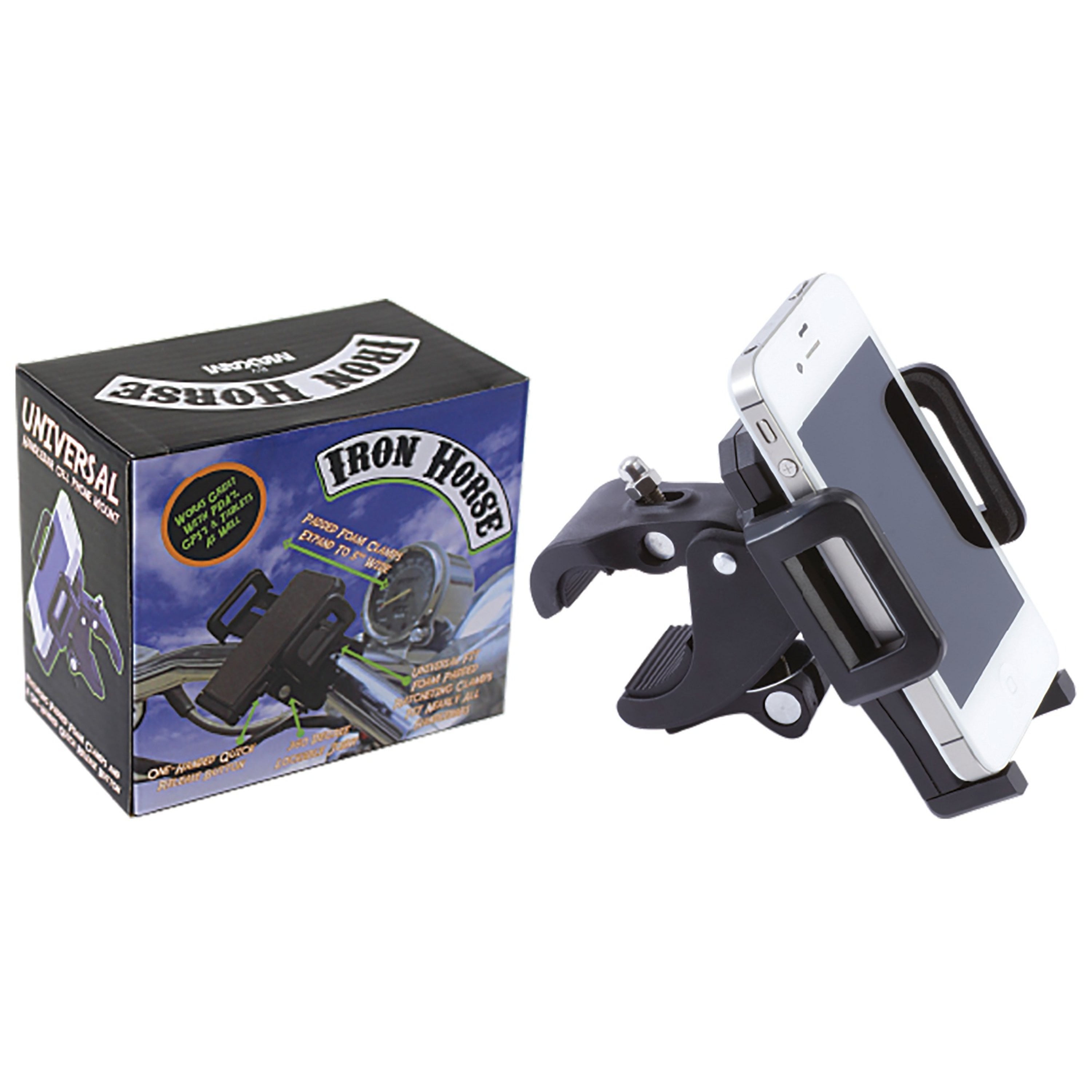 Iron Horse by Maxam Adjustable Motorcycle/Bicycle Phone Mount