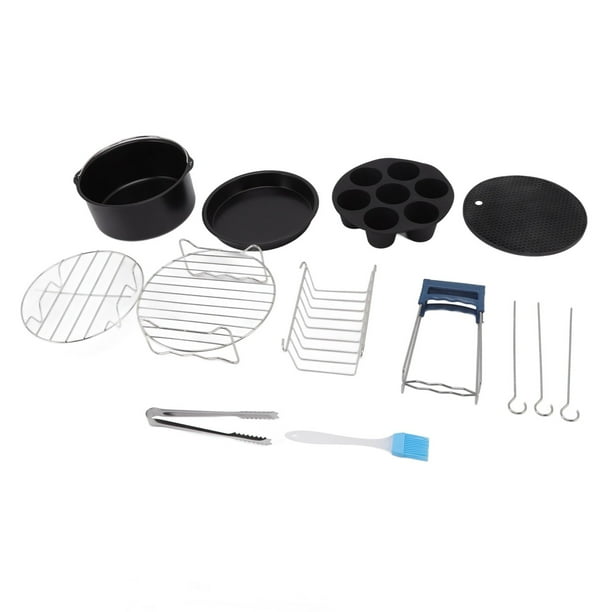 JUEGO DE SARTENES Para Freidora de aire Bandeja para Hornear de Acero inoxidable Fácil Limpieza Cocina Restaurante