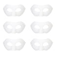 thumbnail image 1 of （20 PCS blank）Masquerade Mask Unpainted Blank Halloween Mask DIY Paper Cat Masks to Paint Dress Up Half Masks, 1 of 5