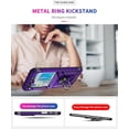 thumbnail image 6 of for Samsung Galaxy Z Flip 5 Case with Hinge Protection and 360°Rotate Ring Magnetic Kickstand, Samsung Z Flip 5 Phone Case for Samsung Galaxy Z Flip 5 5G (Purple), 6 of 8