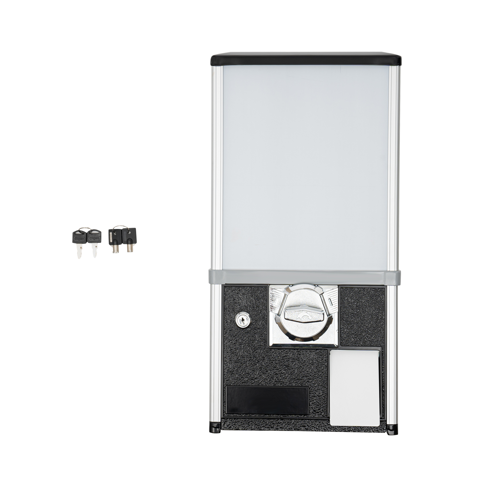 Commercial Gumball Machine,11.42”x10.24”x20.87” Candy Vending Machine for 1.18-2.17in Toys/Candies Gumball Bank for Game/Retail Stores