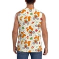 thumbnail image 4 of Fotbe Forest Squirrel Men's Camiseta sin Mangas Estampada para Hombres, Playera Casual para Gimnasio, Entrenamiento, Playa-XX-Large, 4 of 7