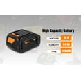 thumbnail image 3 of 20V 6.5Ah Batteries and Charger Combo Kit Replacement for Worx 20V Battery and Charger 5.0Ah 4.0Ah WA3578 WA3732 WA3742 WA3868 2.0Ah WA3575 WA3520 WA3525 20V batteries and Charger set, 3 of 7