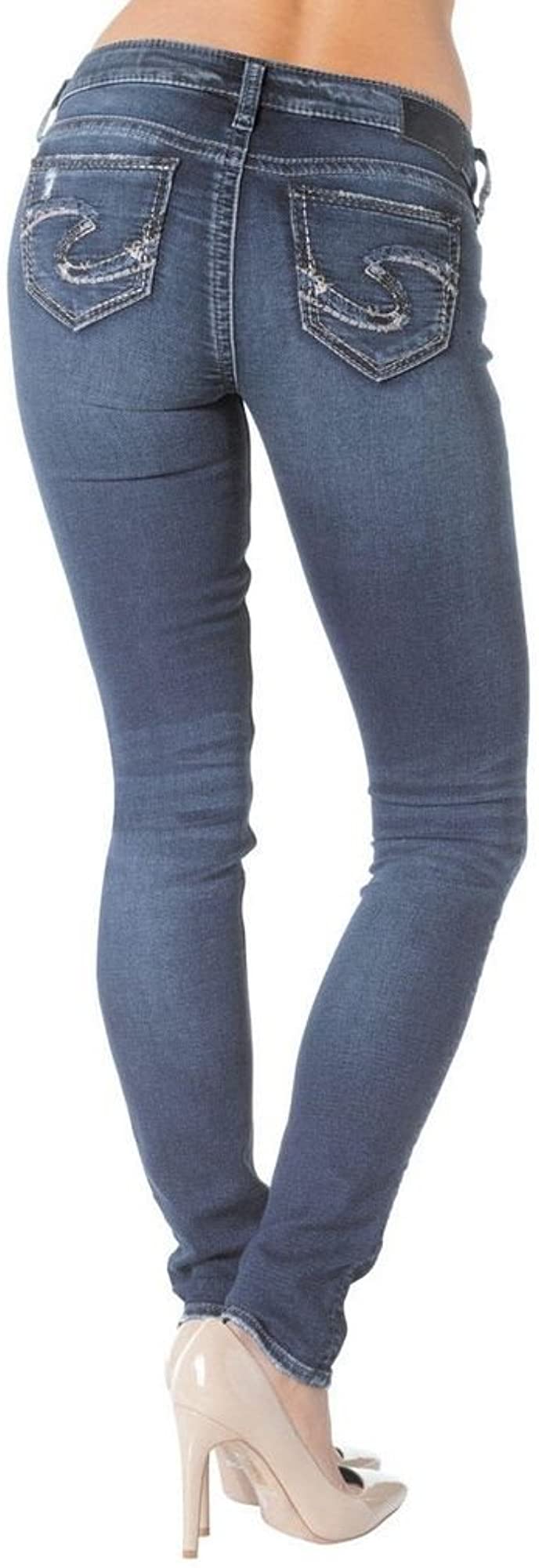 SILVER WOMENS SUKI MID SUPER SKINNY 