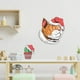 thumbnail image 4 of Pegatina de pared de animales de Navidad, gato, ciervo, Cactus, decoración de baño, inodoro, sala de estar, armario, refrigerador, decoración del hogar, T392 #, 4 of 4