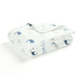 thumbnail image 6 of Lush Decor Narwhal Starfish Reversible Soft & P Oversized Blanket Blue/Gray Single 36X50, 6 of 6
