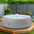 thumbnail image 2 of Hot Tub with Cup Holder, Outdoor Inflatable Home Spa, All-In-One Hot Tub w/Hidden Pump, 4 Filters, 82'' Round Portable Pool for 6 Person W/130pcs Jets, 2 of 9