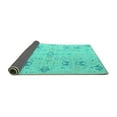 thumbnail image 2 of Ahgly Company Indoor Rectangle Oriental Turquoise Blue Traditional Area Rugs, 2' x 4', 2 of 4