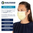 thumbnail image 2 of HALYARD FLUIDSHIELD 1 Disposable Procedure Mask with SO SOFT Lining and SO SOFT Earloops, Yellow, Level 1, 25867 (Box of 50), 2 of 6