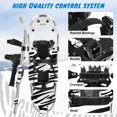 thumbnail image 3 of Snowshoes and 25" Snowboards Adjustable Bindings Hiking Trekking Poles Lightweight Zebra pattern Backpacking Aluminum with Carrying Tote Bag for adult, 3 of 7