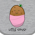 thumbnail image 4 of Inktastic Little Spud Pink Boys or Girls Baby Bib, 4 of 4