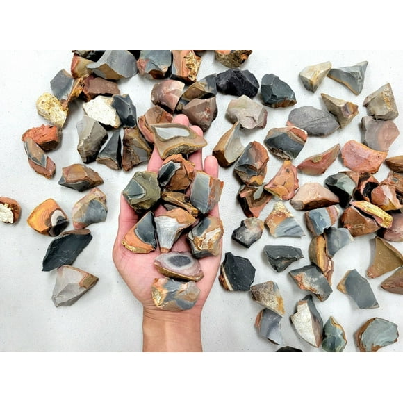 Rough Desert Jasper AKA Polychrome Jasper Crystals Stones for Cabbing Tumbling