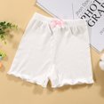 thumbnail image 1 of Pantalones de seguridad antiexposición para niñas de 0 a 6 años, mallas cortas finas de Color sólido, pantalones planos para niñas, pantalones cortos interiores, 1 of 6
