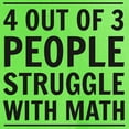 thumbnail image 3 of CafePress - 4 Out Of 3 People Struggle With Math T Shirt - Light T-Shirt - CP, 3 of 4