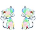 thumbnail image 2 of Pendientes para mujer, diseño de gato, con personalidad, a la moda, con diseño de animal lindo, 2 of 3