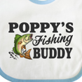 thumbnail image 4 of Inktastic Poppy's Fishing Buddy Boys Baby Bib, 4 of 4