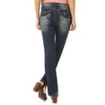 thumbnail image 5 of WallFlower Women's Legendary Bootcut Mid-Rise Insta Stretch Juniors Jeans (Standard and Plus), 5 of 6
