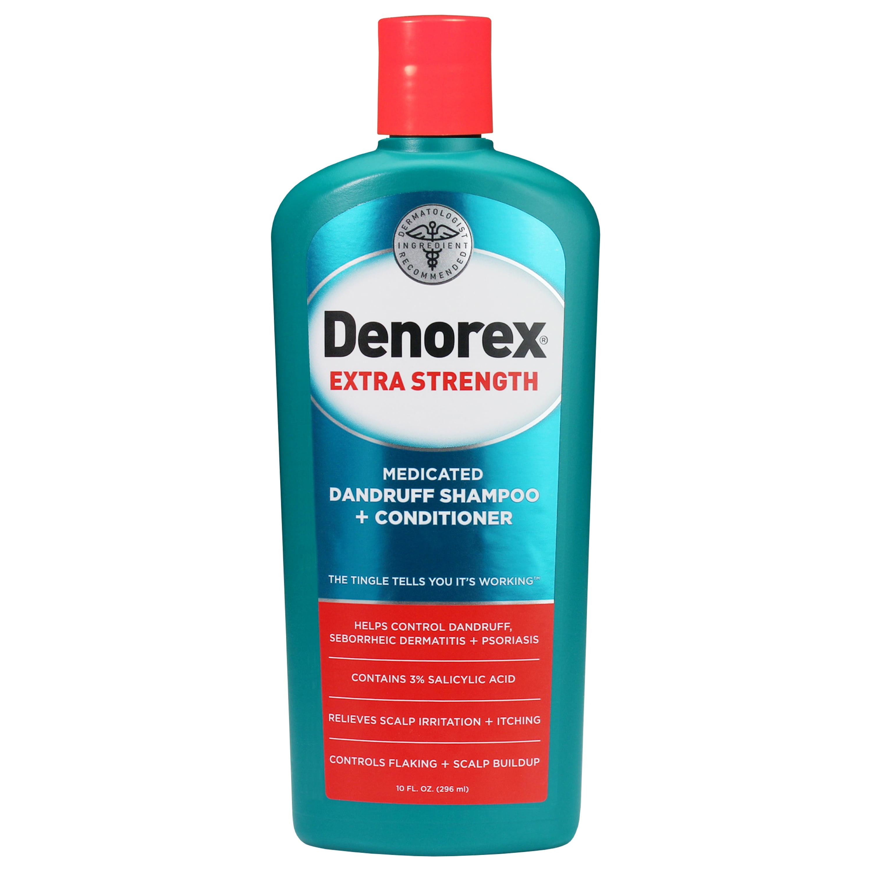 Iedereen cel Verzakking Denorex Extra Strength Medicated Dandruff Relief Shampoo Plus Conditioner  with 3% Salicylic Acid, 10 fl oz - Walmart.com