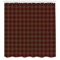 thumbnail image 3 of Ambesonne Plaid Shower Curtain, Scottish Style Illustration, 69"Wx70"L, Vermilion Green Black, 3 of 3