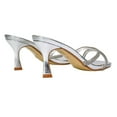 thumbnail image 2 of XY London Womens Abby Metallic Diamante Strappy Stiletto Heel Mules, 2 of 5