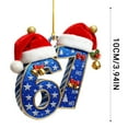 thumbnail image 6 of WKSCLPAI Christmas 67 Ornament for Christmas Tree Decorations, Funny Six Seven Meme Christmas Gingerbread Ornaments 2025, Christmas 67 Ornaments Gift for Teen & Humor Friends, 6 of 6