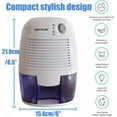 thumbnail image 2 of Bowoshen 215 sq ft Mini Dehumidifier in White - Auto Shut Off, Low Energy Consumption, 2 of 9