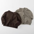 thumbnail image 5 of SGMVNU Baby Boy's Cardigan Sweater Long Sleeve Button up Knit Sweatshirt Jacket for Toddler Boy Fall Outfits, Solid Color Sweater Jackets, Coffee, 5-6 Years, 5 of 9
