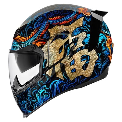 acc motorcycle helmet LS2 Stream II Samurai Helmet - Gold/Black