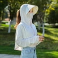 thumbnail image 3 of HaoXianJianWomen's Sun Protective Jacket Full Zip UPF Sun Protection Clothing Lightweight Long Sleeve Hoodie Sun Shirt, 3 of 4