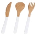 thumbnail image 4 of Japanese Wooden Cutlery Set, Exquisite Cutlery Set  High Hardness Easy To Clean Safe  For Kitchen Black,White, 4 of 8