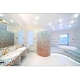 thumbnail image 2 of Two Sinks and Big Mirror in Spacious Bathroom with Jacuzzi and Blue and Red Tiles, Stretched Canvas Wall Art by Paha_L Sold by Art.Com, 2 of 5