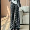 thumbnail image 3 of Womens Flowy Wide Leg Pants Comfy Casual High Waisted Trousers Soft Drawstring Pajama Pants Loose Palazzo Lounge Pants 2024, 3 of 6