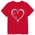 thumbnail image 3 of WOYY Toddler Girls T-Shirt Valentine's Day Short Sleeve T Shirt Graphic Tee, Sizes 1-2T, 3 of 3
