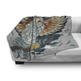 thumbnail image 2 of Owl Print Soft Flannel Fleece Throw Blanket, Detailed Motifs Bird Moon Tree Starry Night, Cozy Plush for Indoor and Outdoor Use, 70" x 90", Grey Multicolor, by Ambesonne, 2 of 5