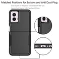 thumbnail image 5 of For Motorola Moto G Power 5G 2024 Case ,2 in 1 Phone Case for Moto G Power 5G 2024 6.7 inch ,Takfox Shockproof Protection Heavy Duty Armor Hard Plastic & Rubber Rugged Full Body Bumper Cover -Black, 5 of 14