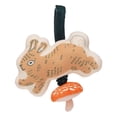 thumbnail image 1 of Manhattan Toy Button Bunny Brahm's Lullaby Pull Juguete musical con timbre de bebé y lazo de tela ajustable para portabebés y cunas, 1 of 5