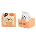 thumbnail image 4 of Animal Resin Ornament,2PCS Cat Statue Real Kitten Ornament Desk Cat Figurine Finely Tuned Performance, 4 of 14