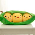 thumbnail image 5 of 1 pieza de juguete de peluche en forma de vaina de guisante, linda almohada para dormir con forma de guisante, regalo creativo para vacaciones, se puede limpiar, desarmar, muñeco de planta relleno, 5 of 5
