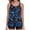Feather Print++Black, variant on RELLECIGA Women's Mesh Tankini with Shorts Swimsuit 2 Piece Bathing Suits for Women Plus Size
