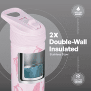 TAL 26oz Stainless Steel Ranger Water Bottle with Easy Sip Straw, Dance