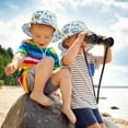 thumbnail image 6 of 2 Pack Kids Sun Hat UPF 50+ Toddler Bucket Hat Summer Sun Protection Cotton Beach Cap with Cute Cartoon Pattern for Boys Girls 1-6 Years, 6 of 7