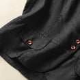 thumbnail image 4 of Vmvidoty Women's Linen Vest Summer Sleeveless V Neck Blazer Vest Lightweight Work Casual Cotton Waistcoat with Pocket Black L, 4 of 8