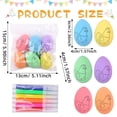 thumbnail image 4 of RUIG Easter Eggs Easter Basket Stuffers -12Pcs Easter Egg Decorating Kit, Easter Eggs Painting Kit for Hunts Activity Easter Decor, DIY Egg Dye Coloring Kit,Easter Gifts For Kids, 4 of 9