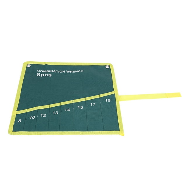 Organizador de Herramientas Jadeshay Rollo de Lona 6 8 10 14 25 Bolsillos Verde