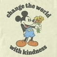 thumbnail image 2 of Men's Mickey & Friends Change the World with Kindness Graphic Tee Beige Small, 2 of 4