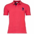 thumbnail image 1 of U.S. POLO ASSN. Polo para hombre - Kory, básico, piqué, logotipo, aplique, algodón Rojo M (Medium), 1 of 4