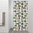 thumbnail image 2 of Cartoon Tractors Hay Bales White Pattern Shower Curtain 36"x72" ,Bathroom Decorative Shower Curtains Set with 12 Hooks,Modern Waterproof Washable Shower Curtain, 2 of 6