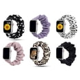 thumbnail image 1 of LEIXIUER 6Pack Scrunchie Scrunchy Bands for Apple Watch Band 38mm 40mm 41mm 42mm 44mm 45mm 49mm Ultra for Women, Cute Fabric Adjustable Elastic Nylon Strap for iWatch Series 8 7 SE 6 5 4 3 2 1, 1 of 13